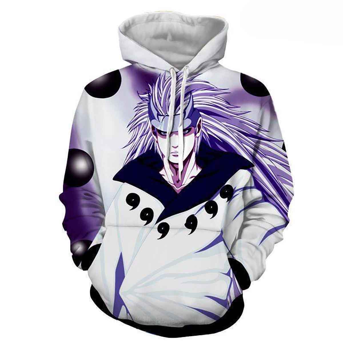 Madara Sage Of Six Path Mode Villain - Naruto Anime Hd 3d Aop Hoodie