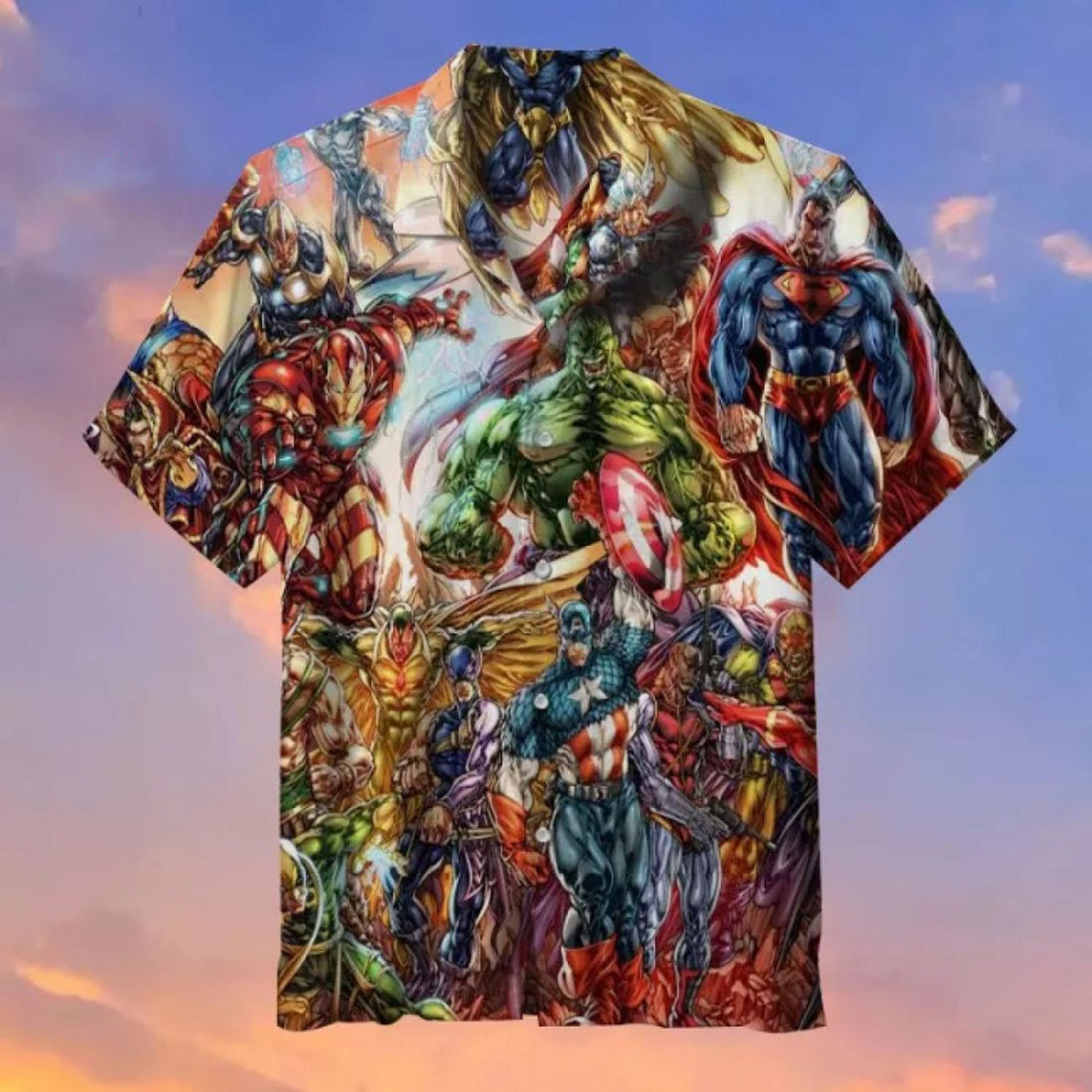 Marvel Universe Movie Superheroes Hawaiian Shirt