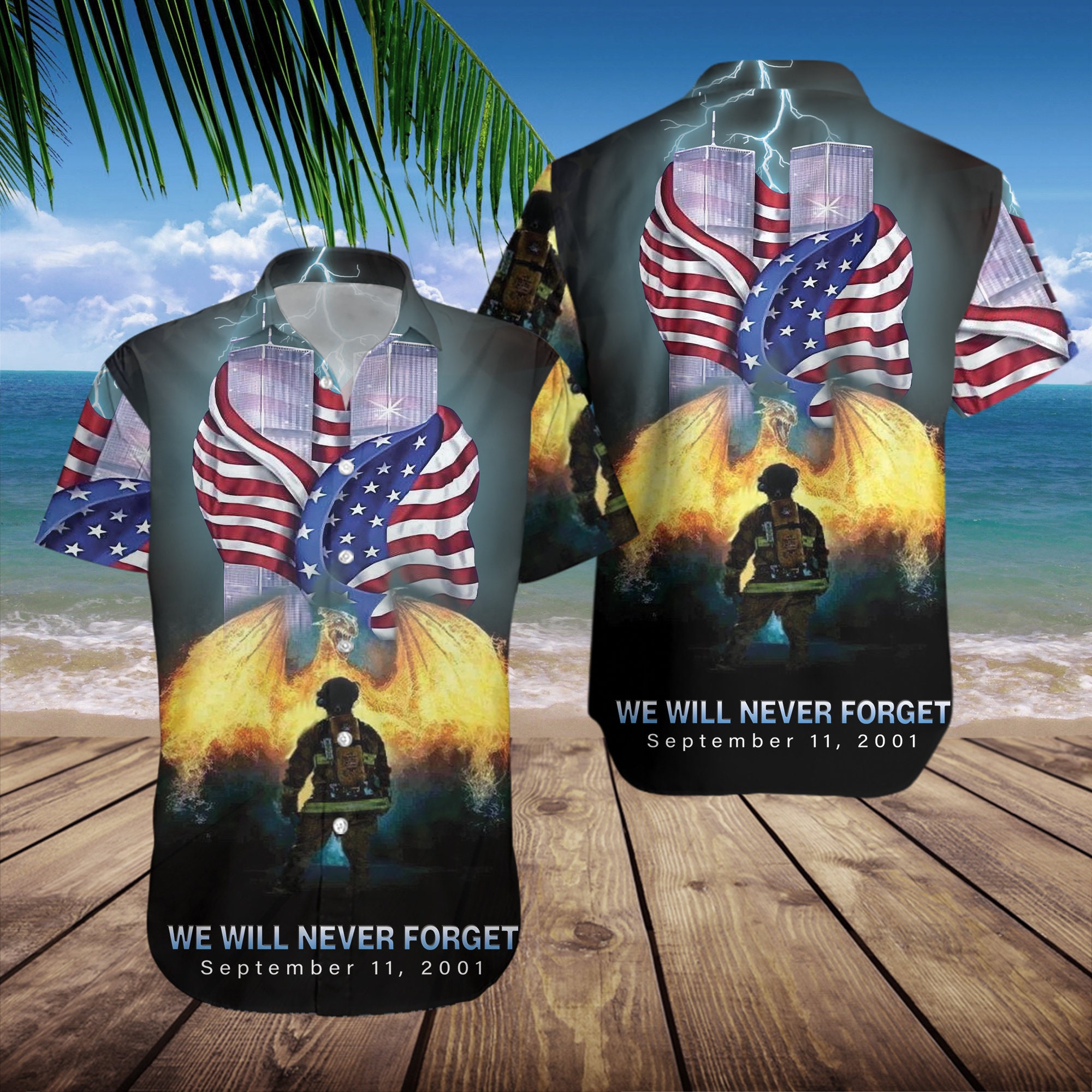 Patriot Day Never Forget September 11 2022 Hawaiian Shirt