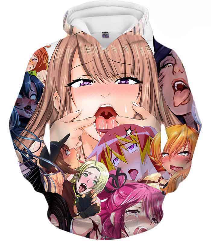 Sexy Ahegao Hot Anime Graphic Hd 3d Aop Hoodie