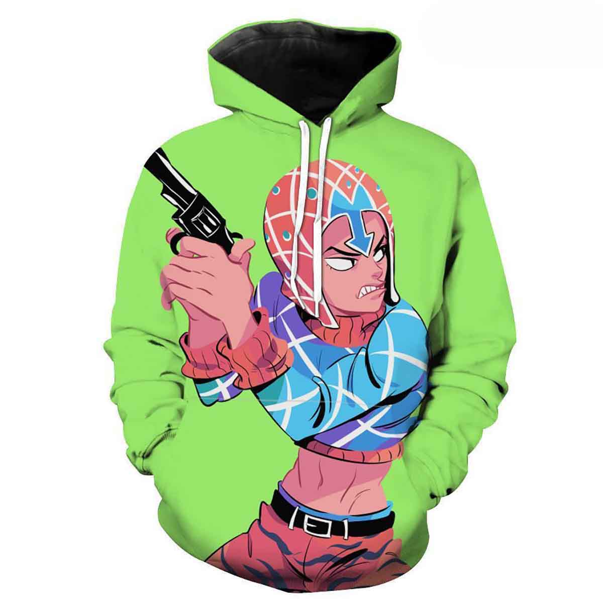 Sexy Pistol Mista - Jojo's Bizarre Adventure Anime Hd 3d Aop Hoodie