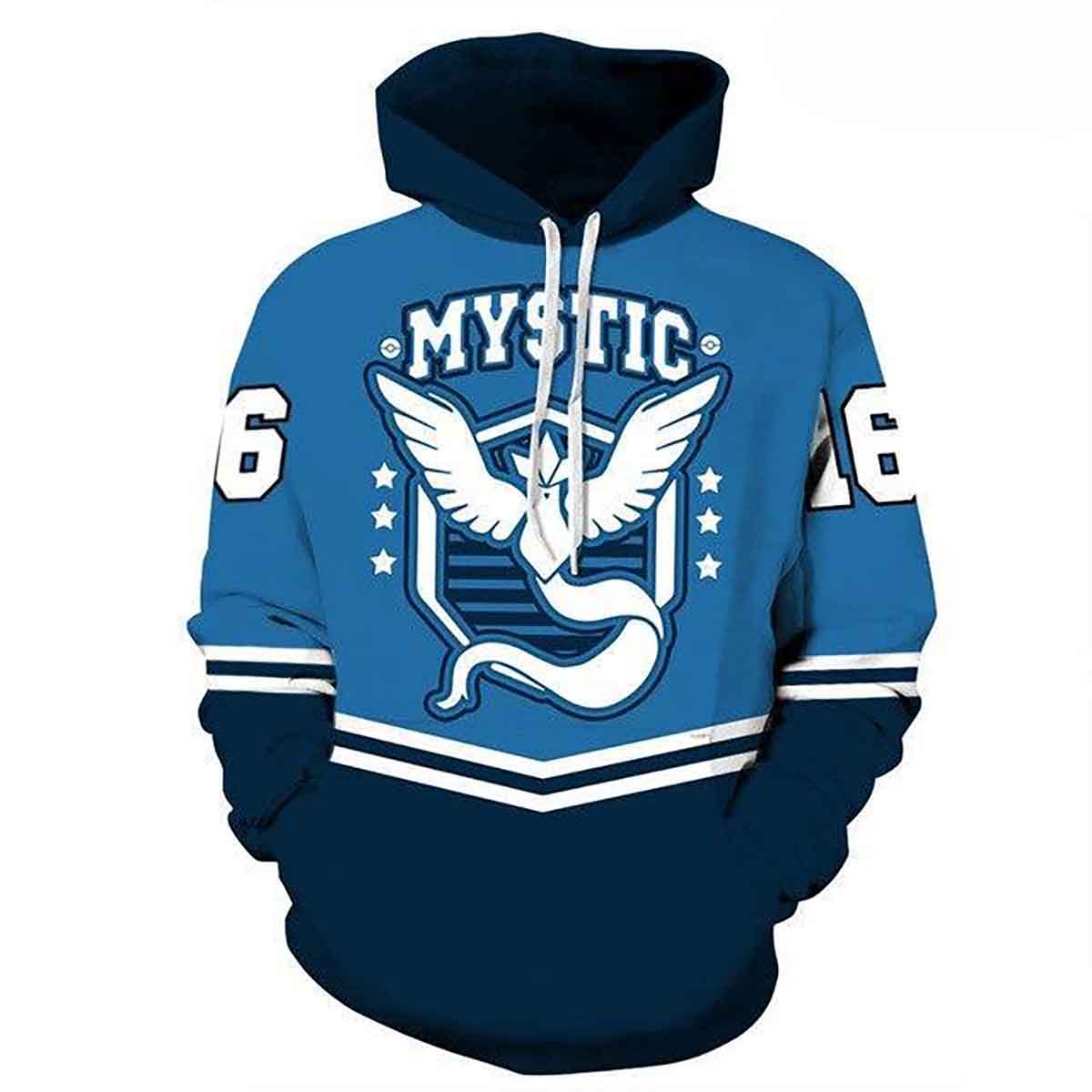 Team Mystic Pokemon Go Uniform Hd 3d Aop Hoodie