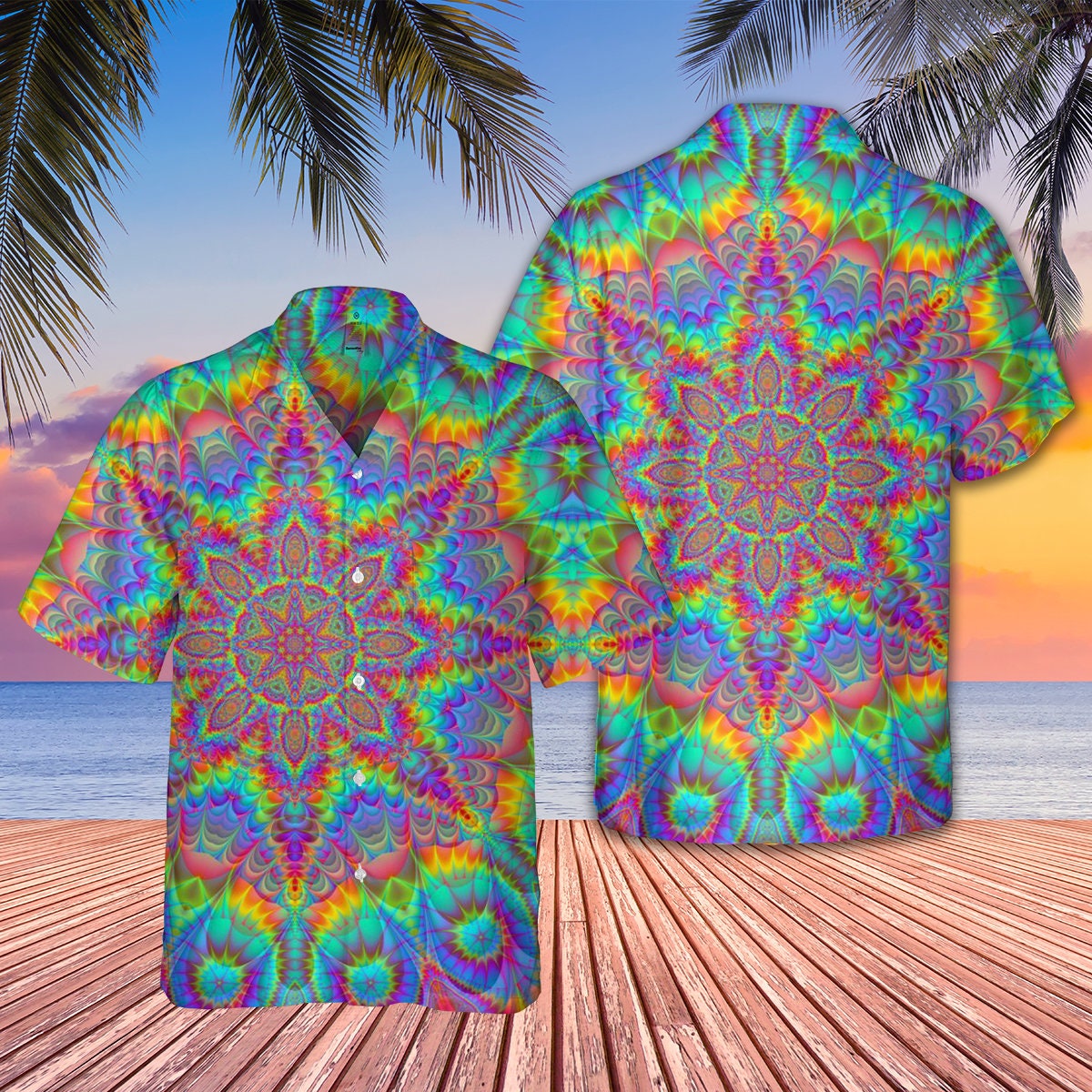 Tie Dye Family Vacation Hawaiian Shirt