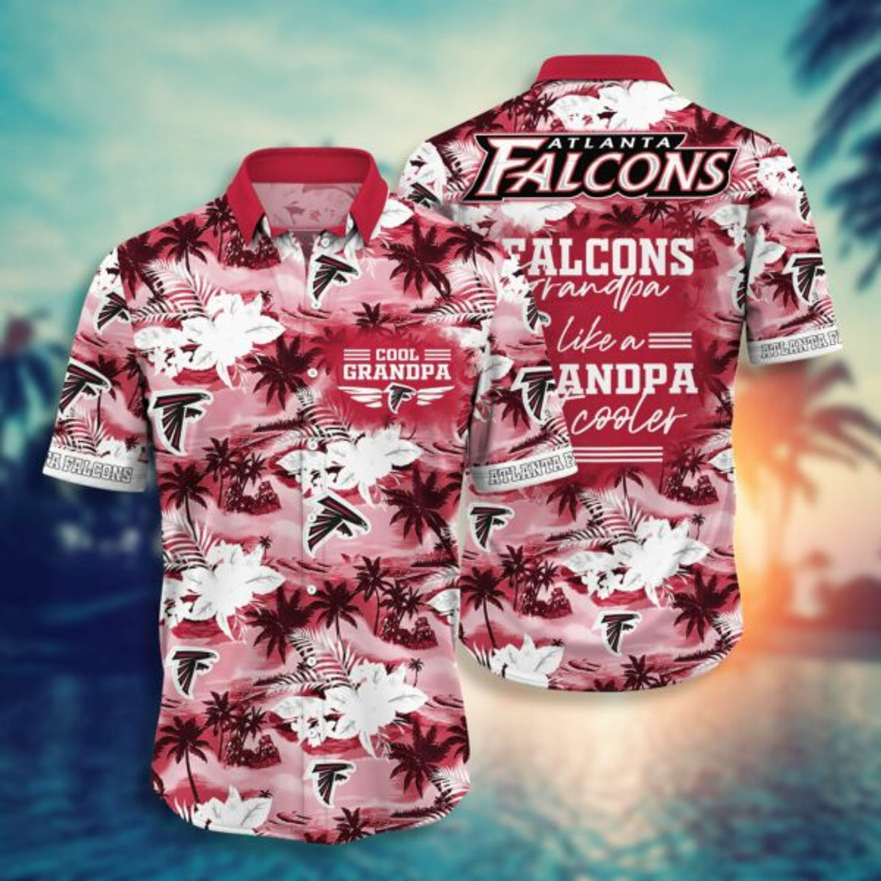 Atlanta Falcons For Grandparent Hawaiian Shirt