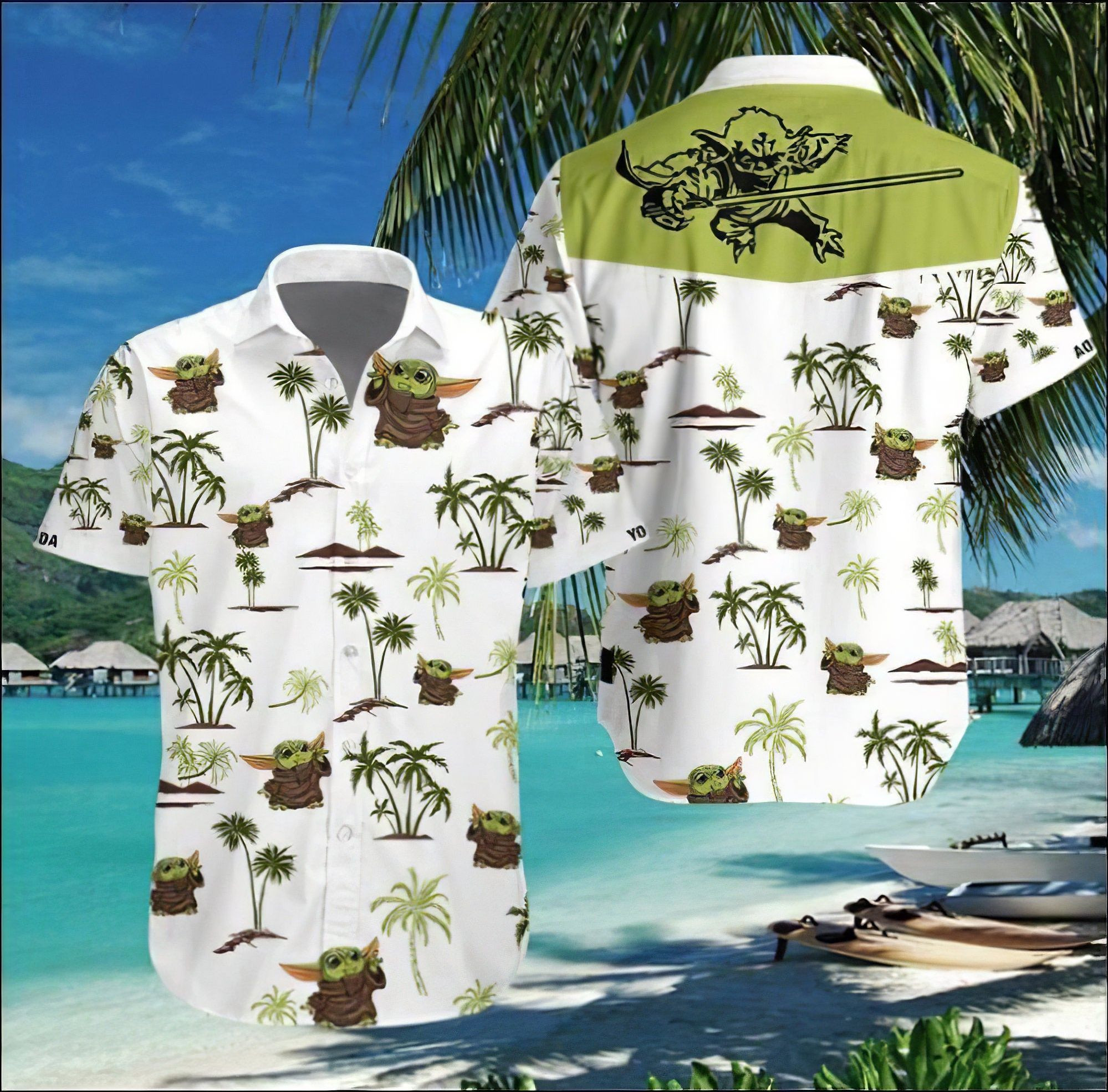 Baby Yoda Hawaiian Shirt