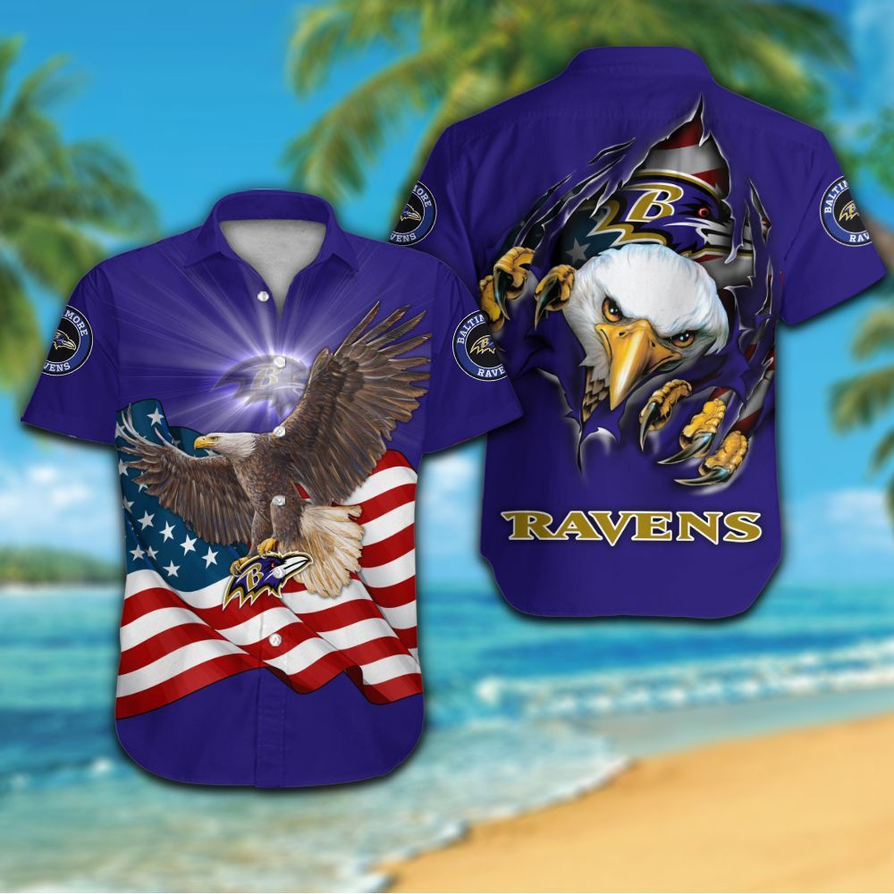 Baltimore Ravens Hawaiian Shirt