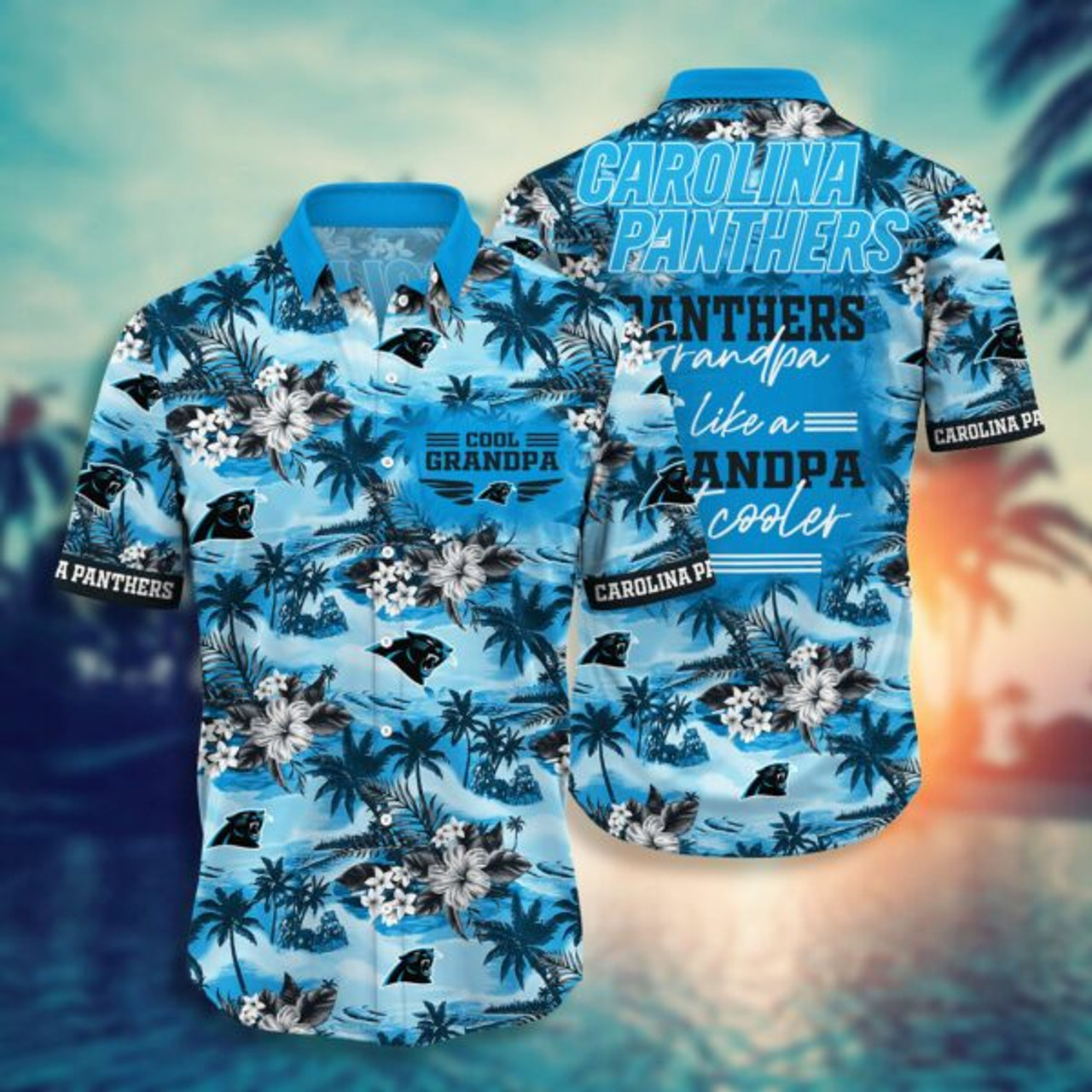 Carolina Panthers For Grandparent Hawaiian Shirt