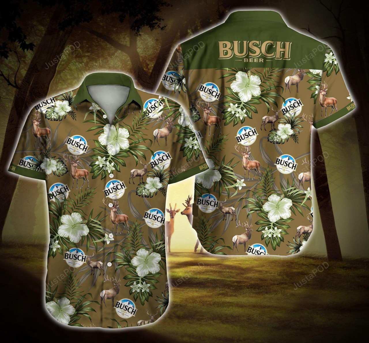 Busch Beer Deer Hawaiian Shirt