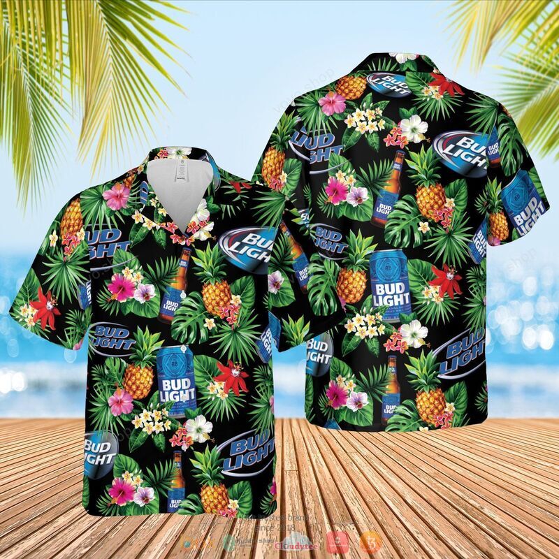 Busch Light Apple Aloha Summer Beach Hawaiian Shirt