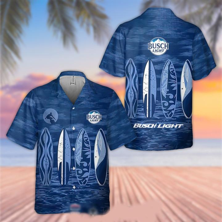 Busch Light Surfing Hawaiian Shirt