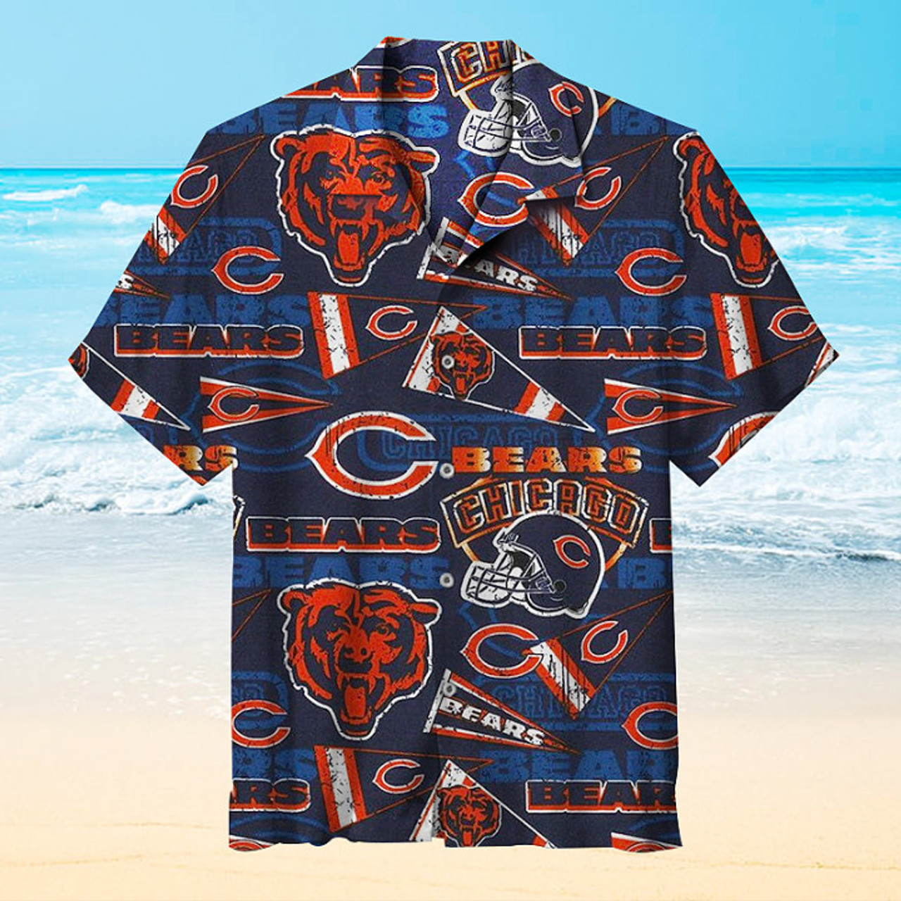 HOT TREND Chicago Bears NFL Team Football Beach Shirt, 49% OFF