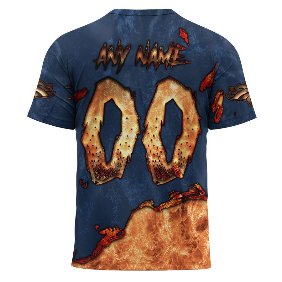 Denver Broncos T-shirt 3D devil eyes gift for fans
