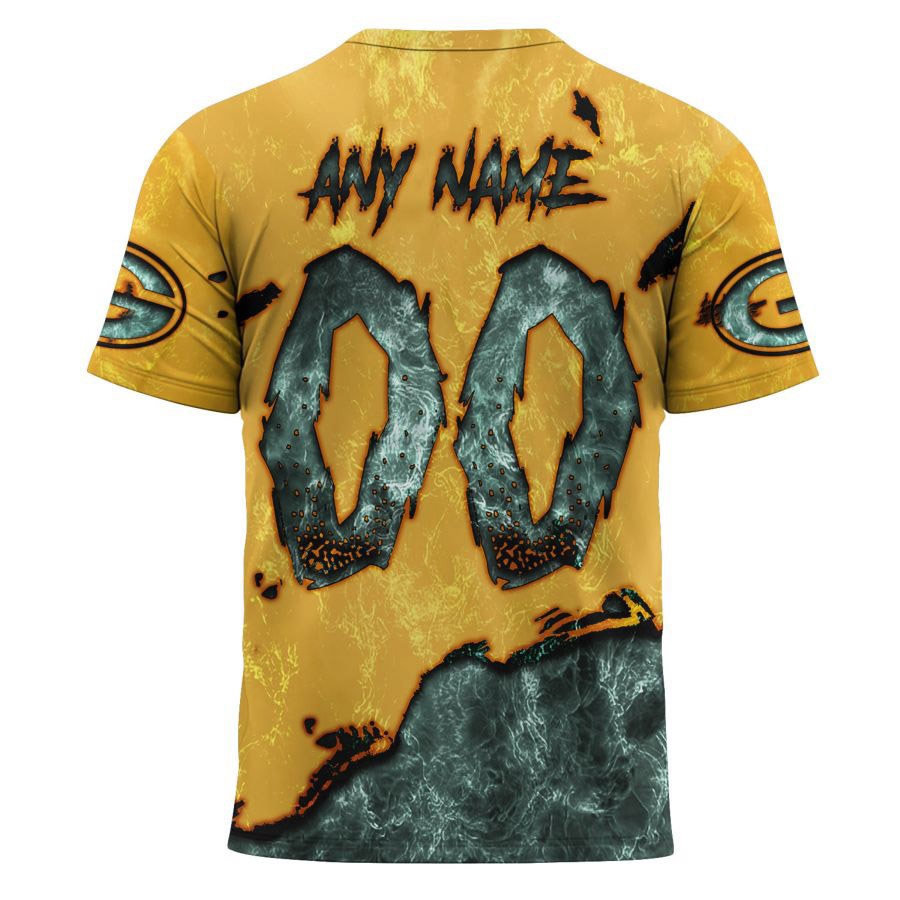 Green Bay Packers T-shirt 3D devil eyes gift for fans