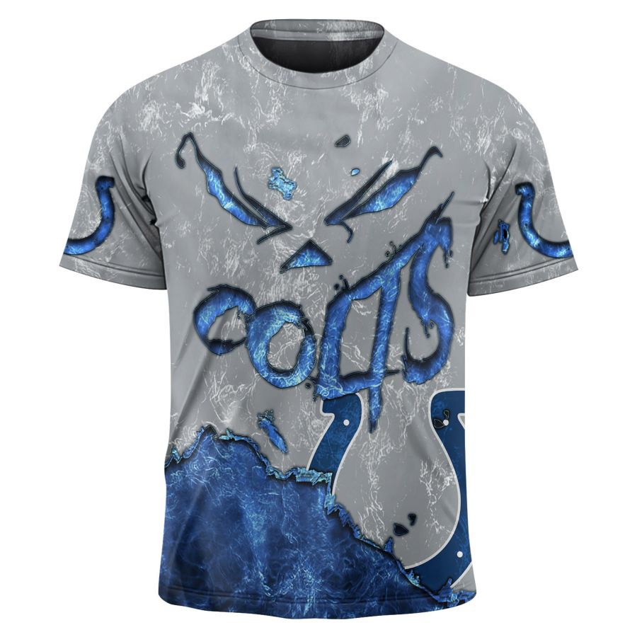 Indianapolis Colts T-shirt 3D devil eyes gift for fans