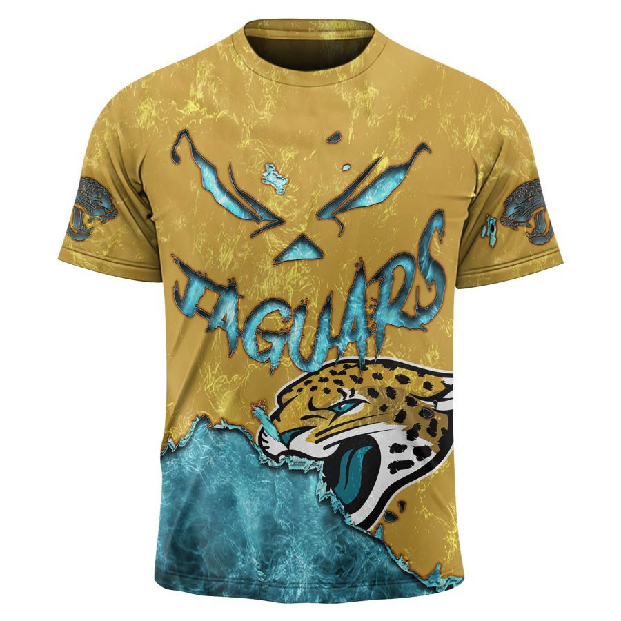 Jacksonville Jaguars T-shirt 3D devil eyes gift for fans