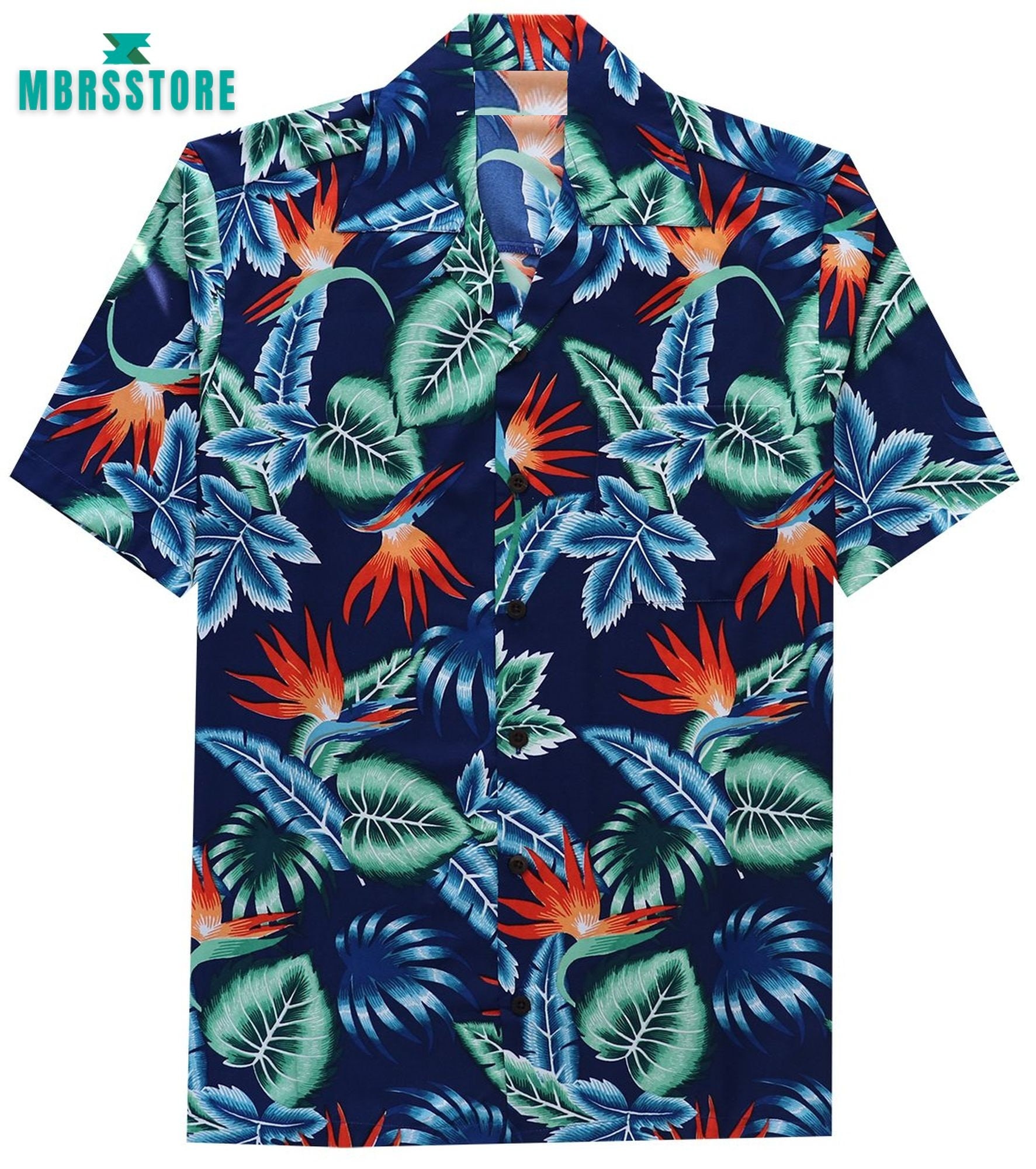 Aloha Summer Casual Beach Button Down Cruise Holiday Hawaiian Shirt