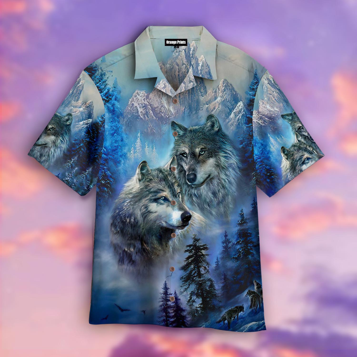 Wolf Couple Hawaiian Shirt  For Men & Women  HW4640