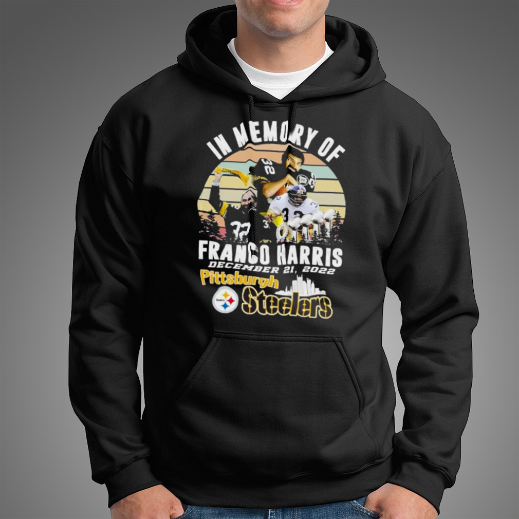 Premium In memory of Franco Harris Pittsburgh Steelers vintage shirt,  hoodie, sweater, long sleeve and tank top