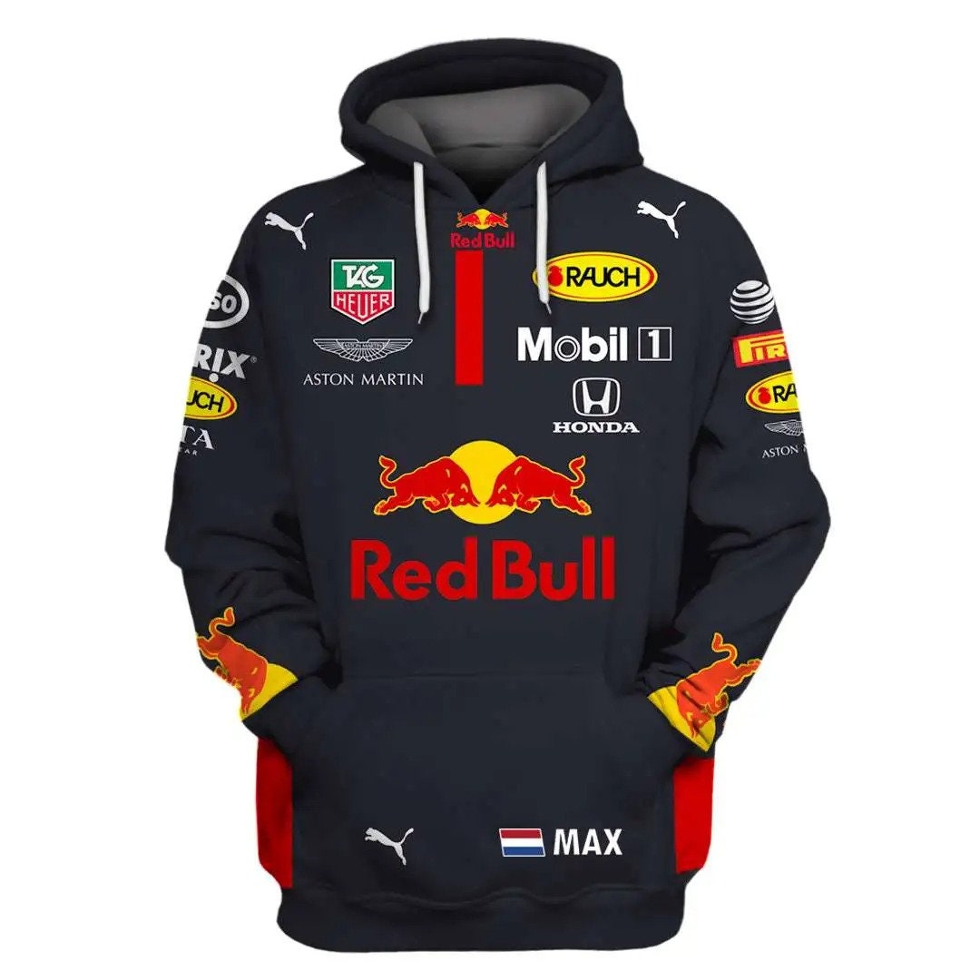 Aston Martin Red Bull Racing 3D Red Bull Max Team Sportcar F1 Team AOP Unisex Hoodie