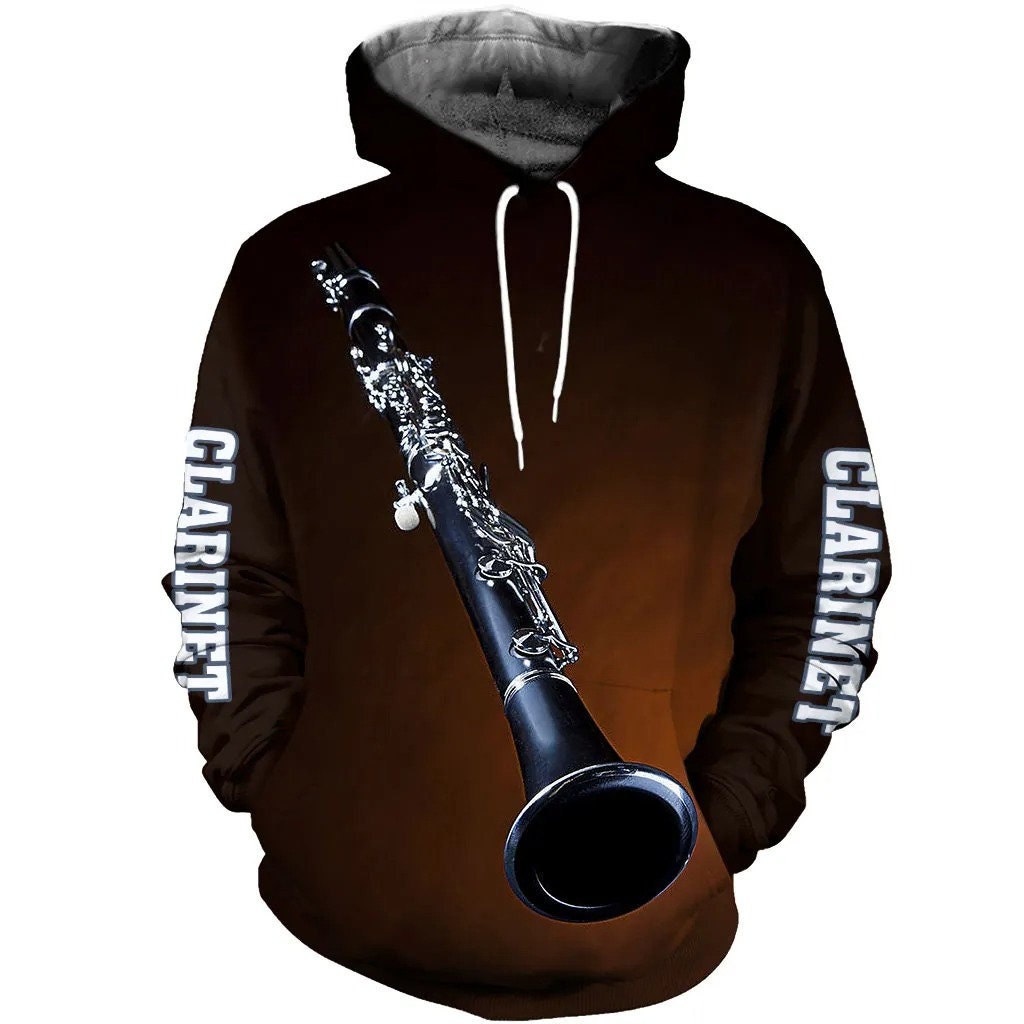 3D All Over Printed Clarinet AOP Unisex Hoodie