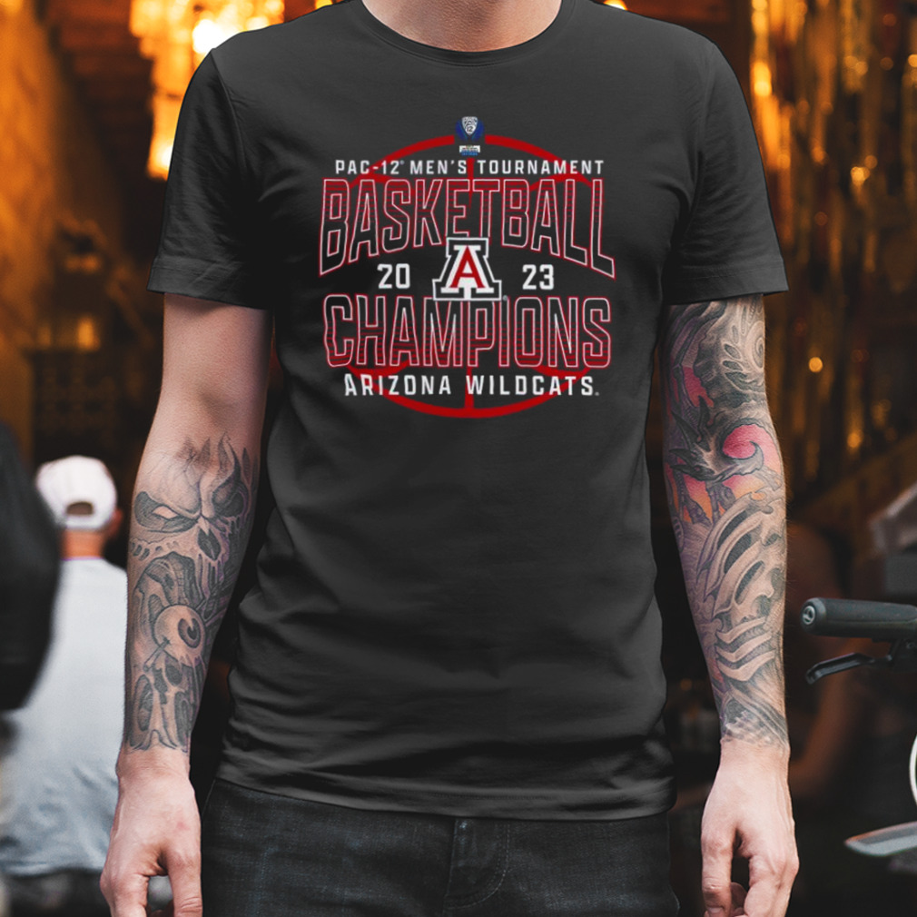 Arizona Wildcats 2023 PAC-12 Men’s Basketball Conference Tournament Champions T-Shirt
