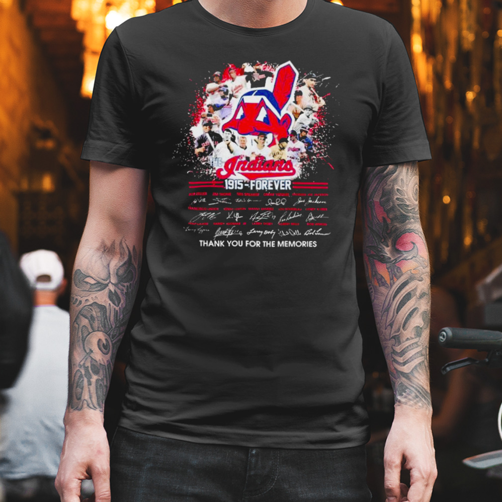 Indians 1915- Forever Signature Thank You For The Memories Shirt