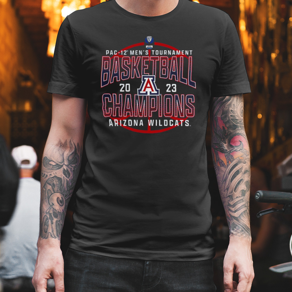 Arizona Wildcats Fanatics Branded 2023 PAC-12 Men’s Basketball Conference Tournament Champions Shirt