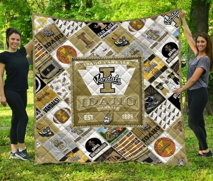 1889 Ncaa Idaho Vandals Collection Collected Quilt Blanket