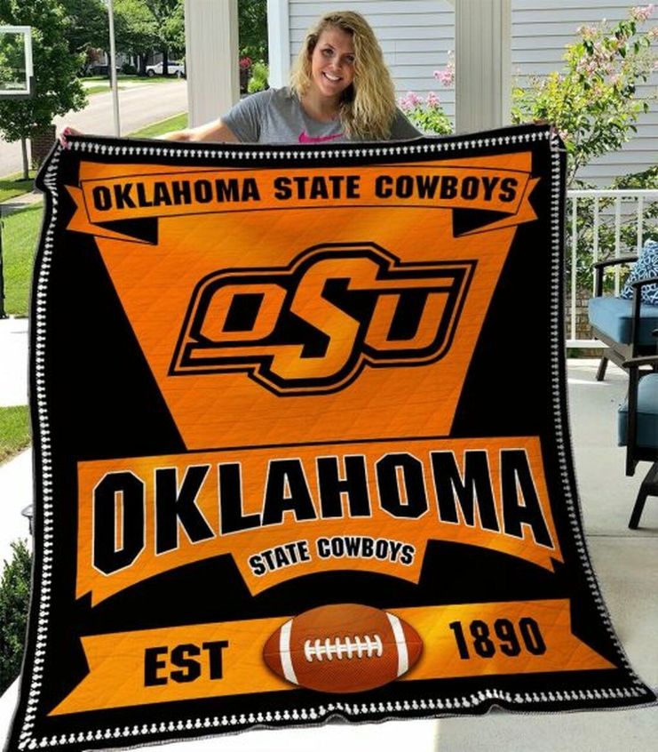 1890 Ncaa Oklahoma State Cowboys Combined  Quilt Blanket
