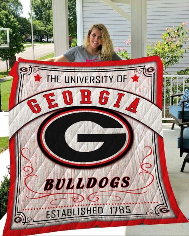 The University Of Ncaa Georgia Bulldogs Great Quilt Blanket
