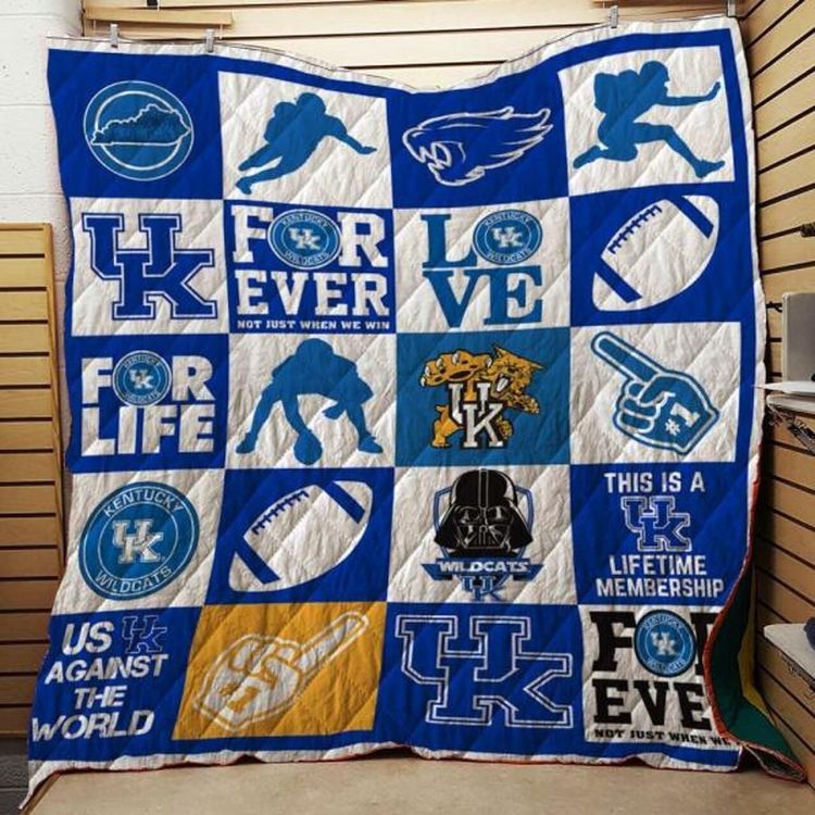 UK Against The World Ncaa Kentucky Wildcats Quilt Blanket