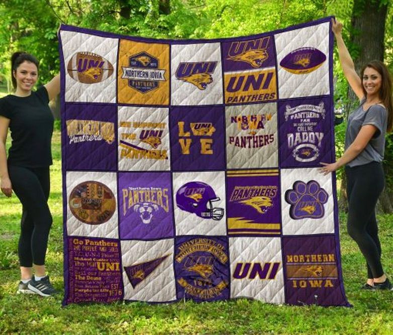 UNI Ncaa Northern Iowa Panthers Collection Collected Quilt Blanket