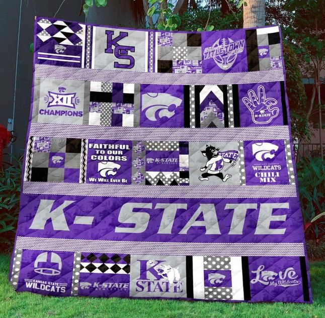 XII Champions Ncaa Kansas State Wildcats Great Quilt Blanket