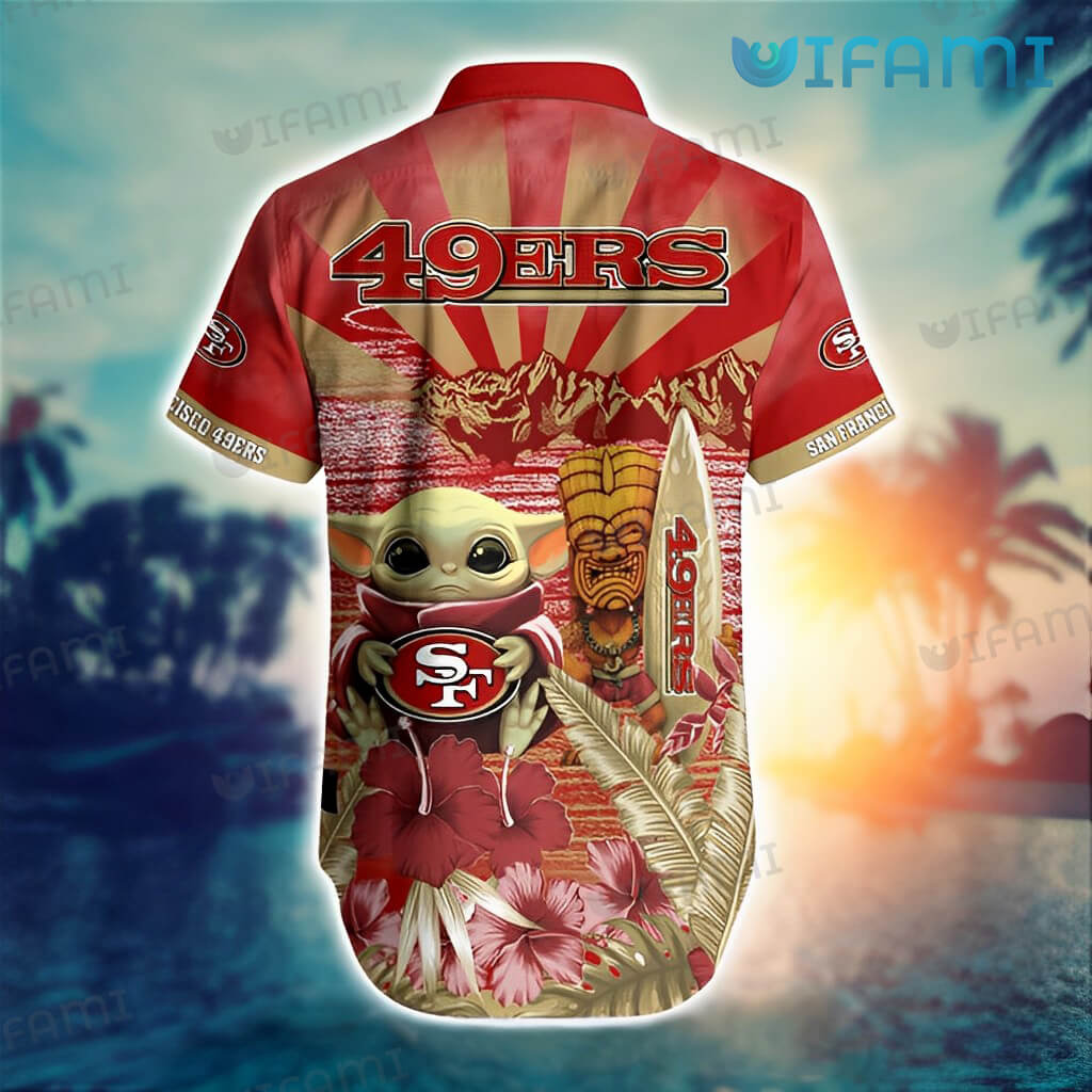 Baby Yoda Star Wars Loves Nfl San Francisco 49ers Hawaiian Shirt - Shibtee  Clothing