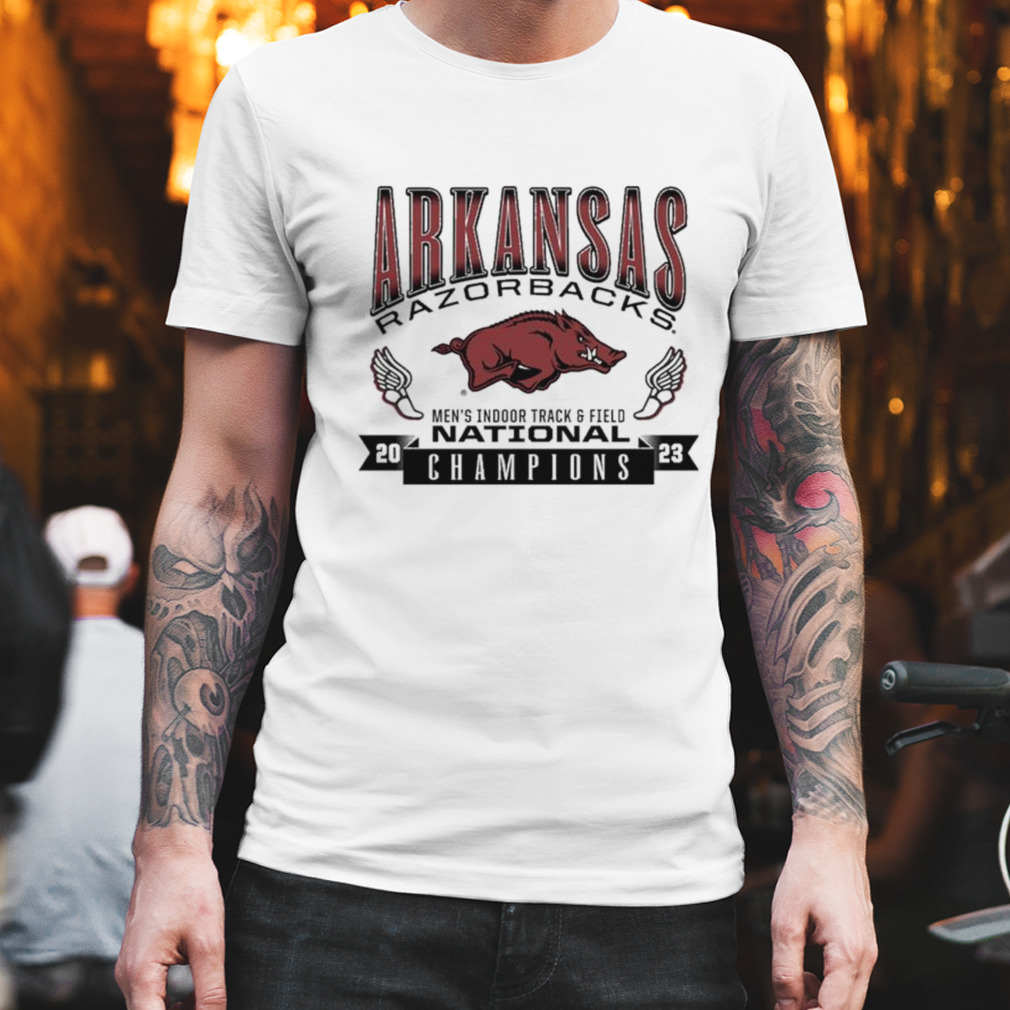 Arkansas Razorbacks 2023 Men’s Indoor Track & Field National Champions Short Sleeve T-shirt