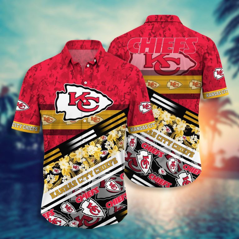 Ansas City Chiefs Nfl Hawaiian Aloha Shirt For Fans-1