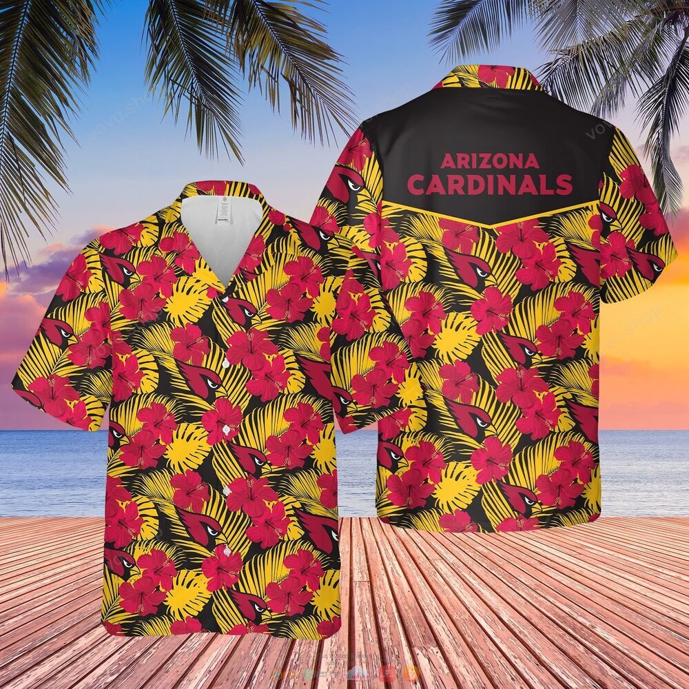 Arizona Cardinals Nfl Hawaiian Shirt Shorts For Fans-2