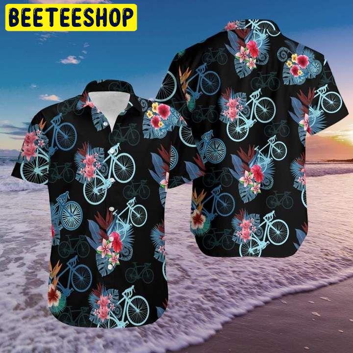 Art Bicycle 3d All Over Printed Trending Hawaiian Shirt-1