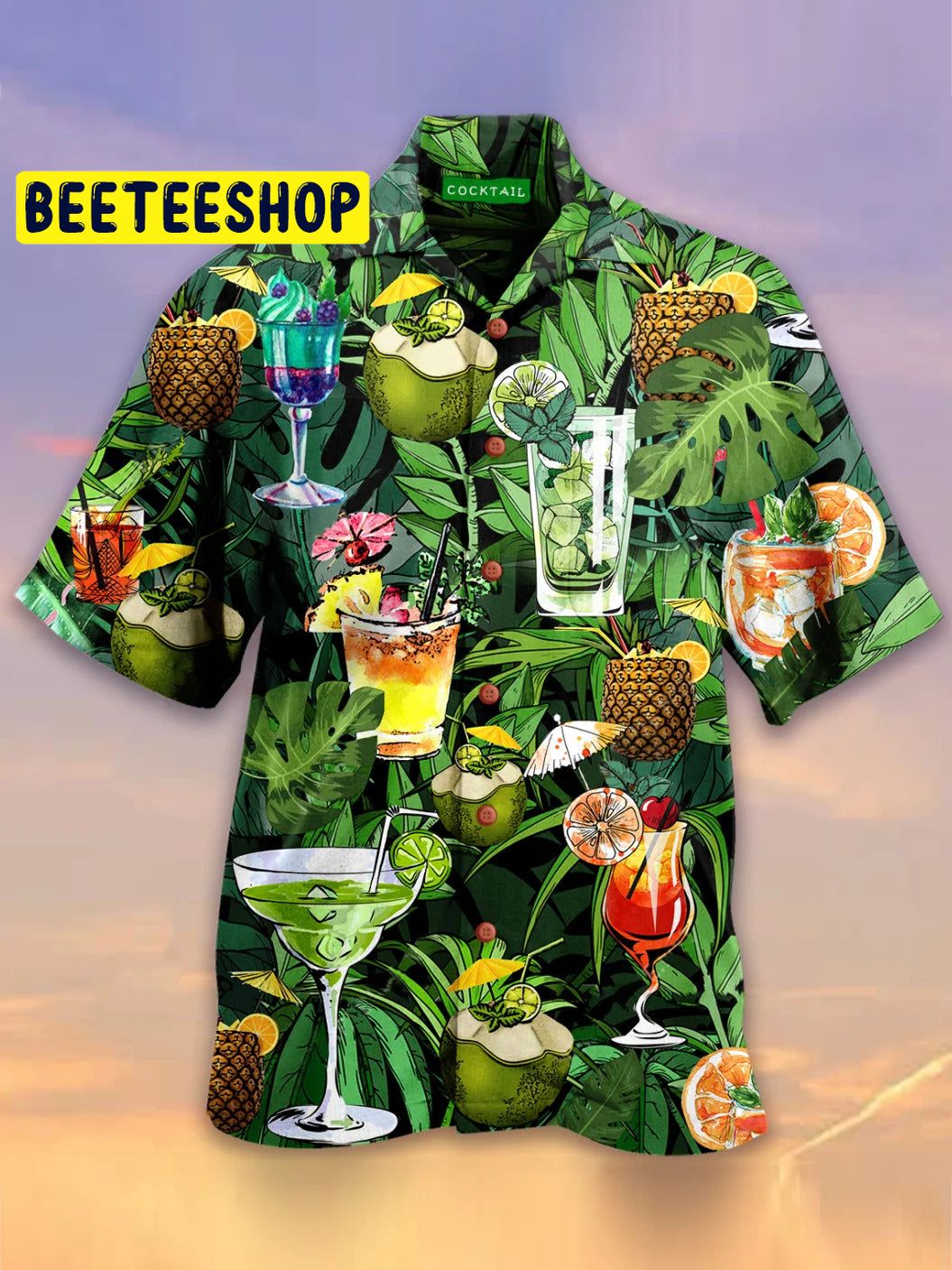 Art Cocktail 3d All Over Printed Trending Hawaiian Shirt-1