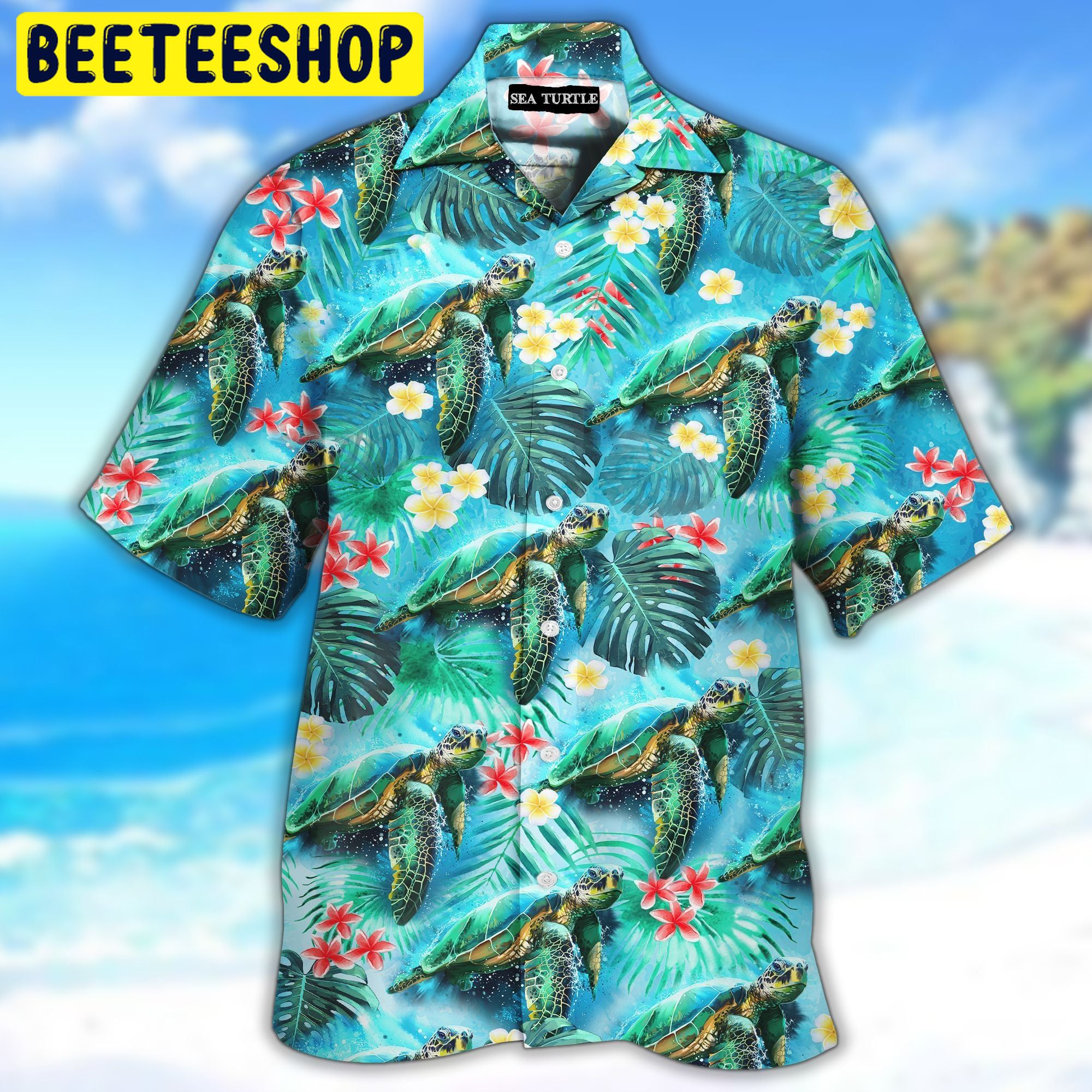 Art Sea Turtle 3d All Over Printed Trending Hawaiian Shirt-1