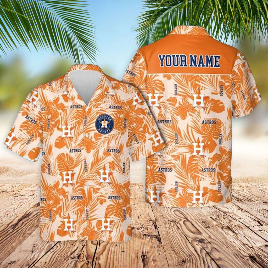 Astros Hawaiian Shirt Houston Astros Leaves Custom Hawaiian Shirt