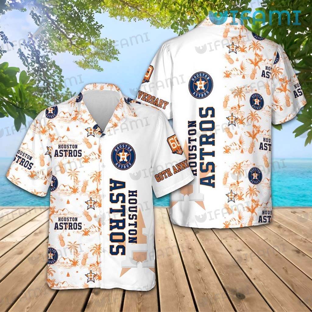 Astros Tropical Shirt 60th Anniversary Pineapple Coconut Tree Houston Astros Gift
