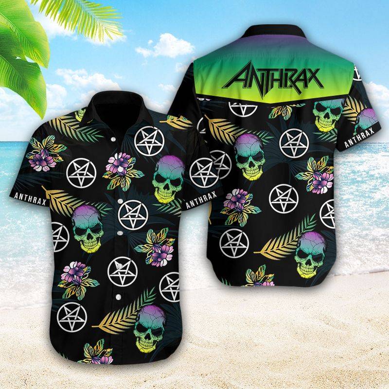 At Hawaiian Skull Shirt