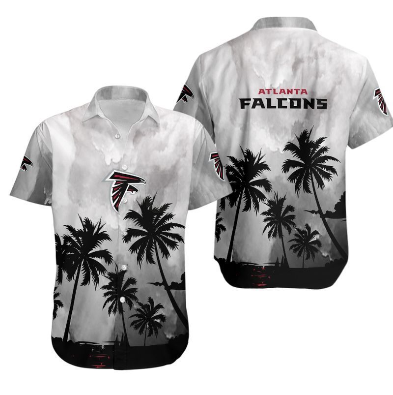 Atlanta Falcons Coconut Trees Nfl Hawaiian Shirt For Fans-1