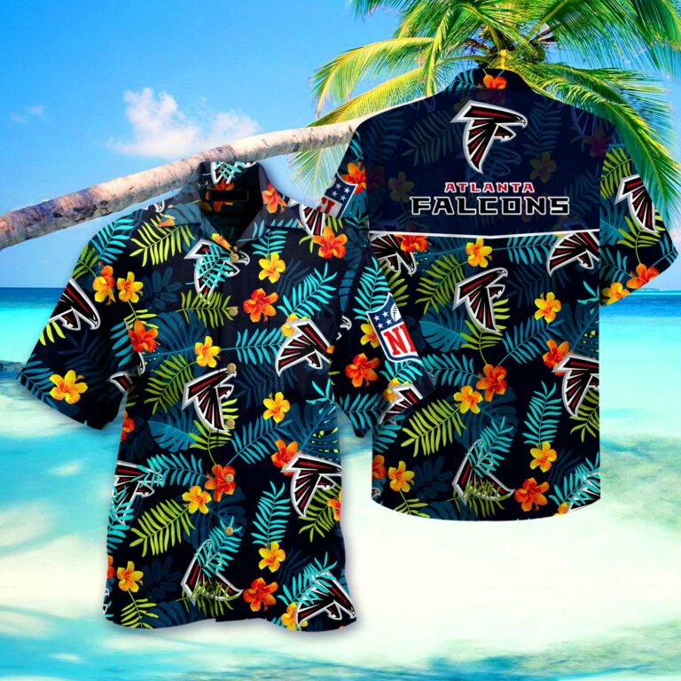 Atlanta Falcons Nfl Hawaiian Shirt Short 3d For Fans-1