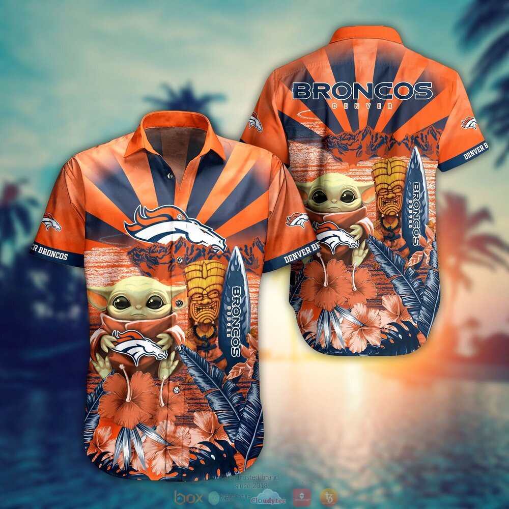 Denver Broncos NFL Hawaiian Shirt & Short For Fans