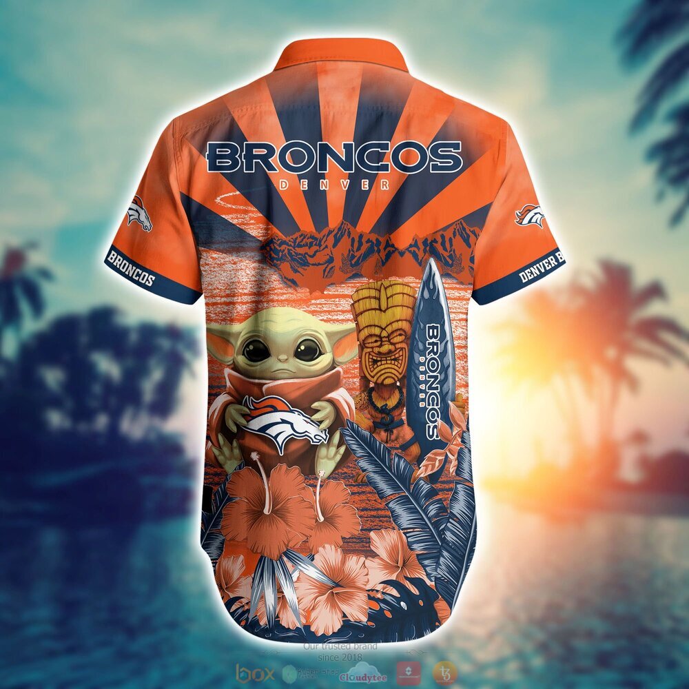 Denver Broncos NFL Hawaiian Shirt & Short For Fans