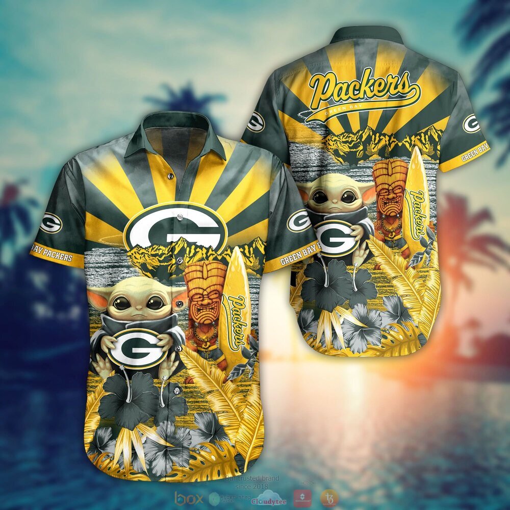 Green Bay Packers NFL Baby Yoda 3D Hawaiian Shirt And Shorts For Men And  Women Gift Fans - Banantees