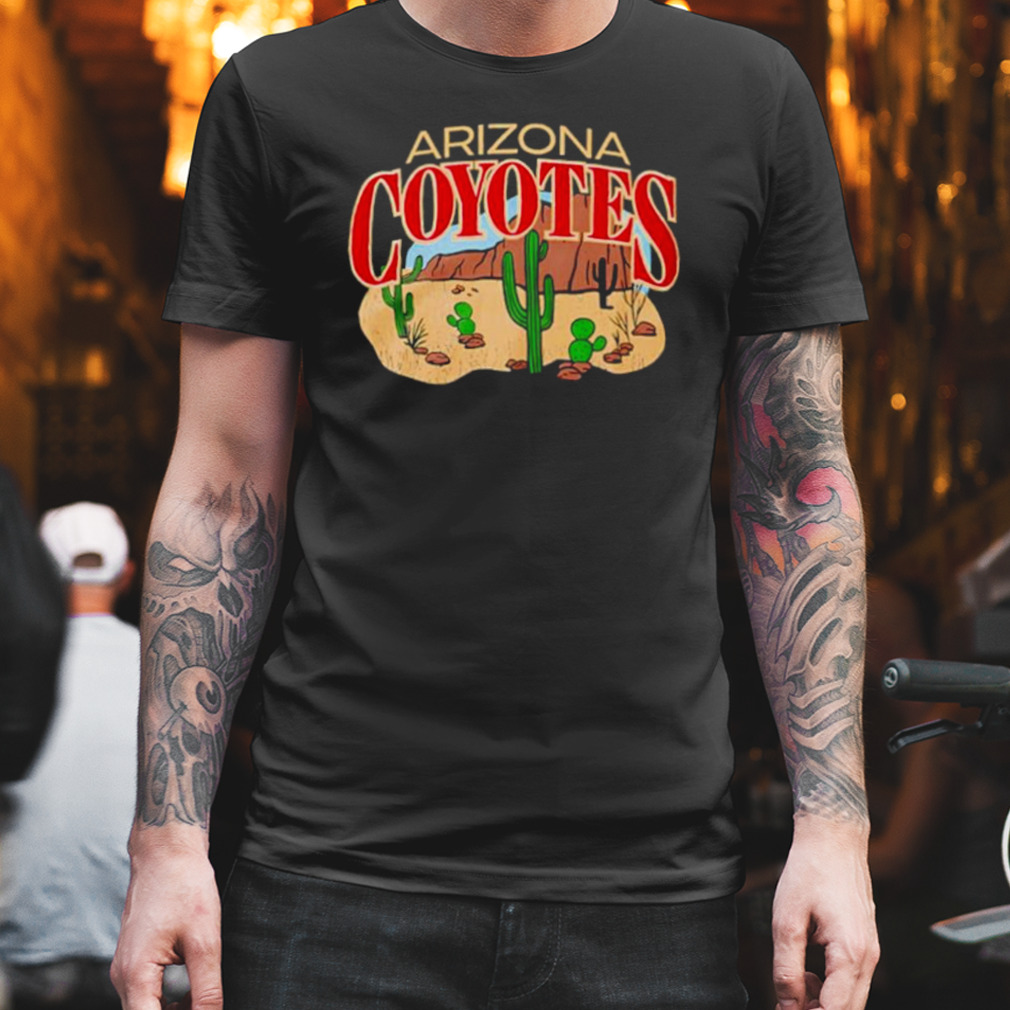 Arizona Coyotes black cacti shirt