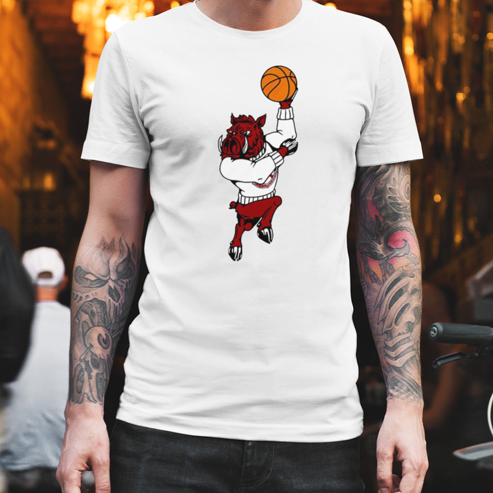 Arkansas Mascot basketball player shirt